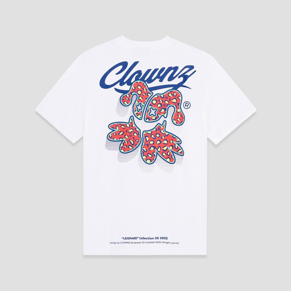 Áo thun tay lỡ Leopard Big Logo, phông unisex nam nữ form rộng, cotton
