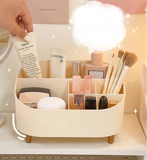 Khay-Kệ Đựng Mỹ Phẩm , Đồ Dùng Để Bàn 2 Size 2 Màu Đa Năng