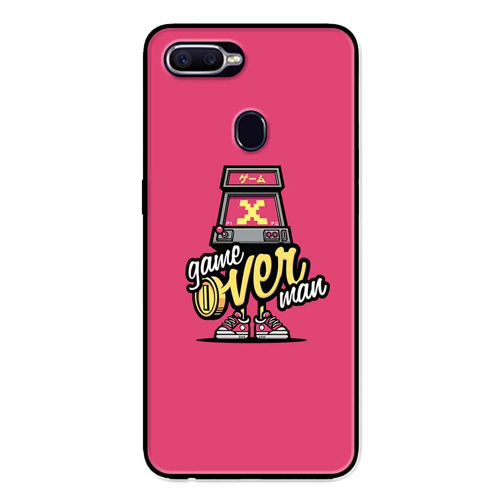 Ốp Lưng in cho Oppo F9 Mẫu Game Over - Hàng Chính Hãng