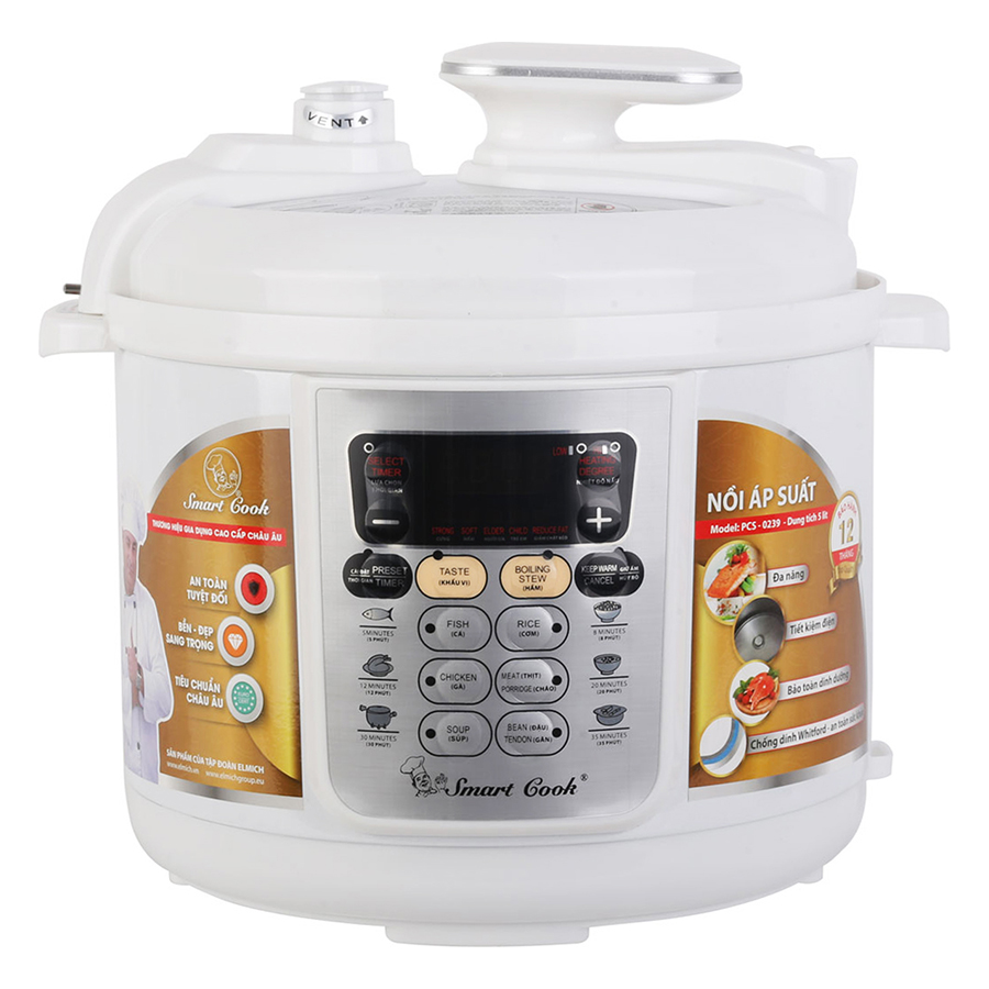 Nồi Áp Suất Smartcook PCS-0239 (5L)