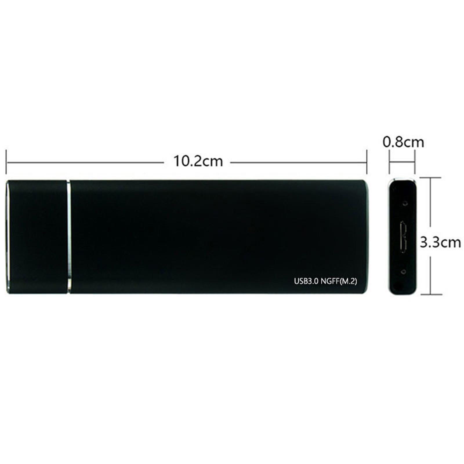 M.2 NGFF to USB 3.0 SSD Enclosure Solid State Drive for M2 SATA NGFF 2230/2242/2260/2280 SSD with Key B/Key B+M Portable
