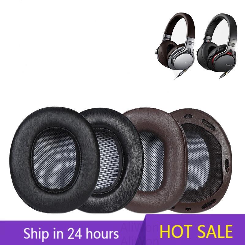Miếng đệm tai nghe thay thế Đệm tai nghe cho sony MDR-1R MK2 1RBT 1ADAC MDR-1A 1ABT Protein Miếng đệm tai bằng da mềm hơn Vỏ bọc tai nghe Màu sắc: nâu