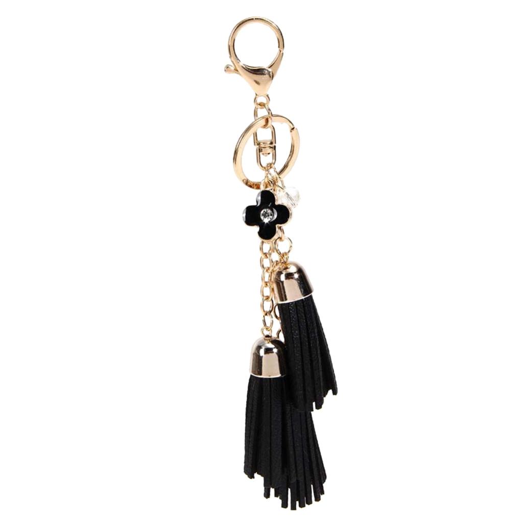 Women Girls Tassel Key Chain Car Key Ring Accessory Bag Decor Pendant
