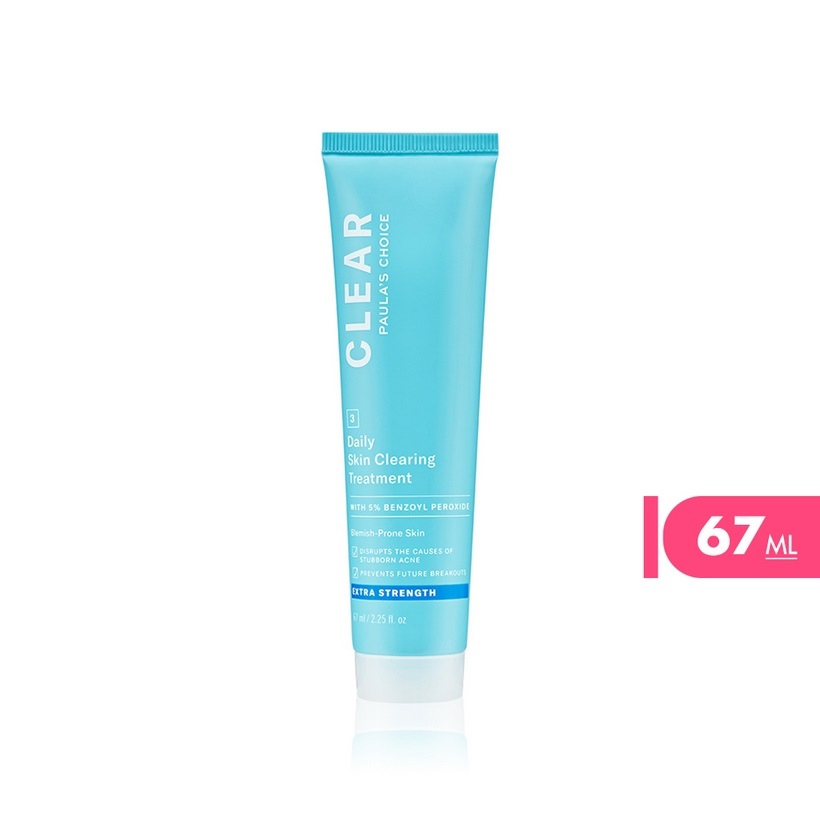 Kem giảm mụn chuyên sâu chứa 5% Benzoyl Peroxide Paula's Choice Clear Extra Strength Daily Skin Clearing Treatment With 5% Benzoyl Peroxide 67ml