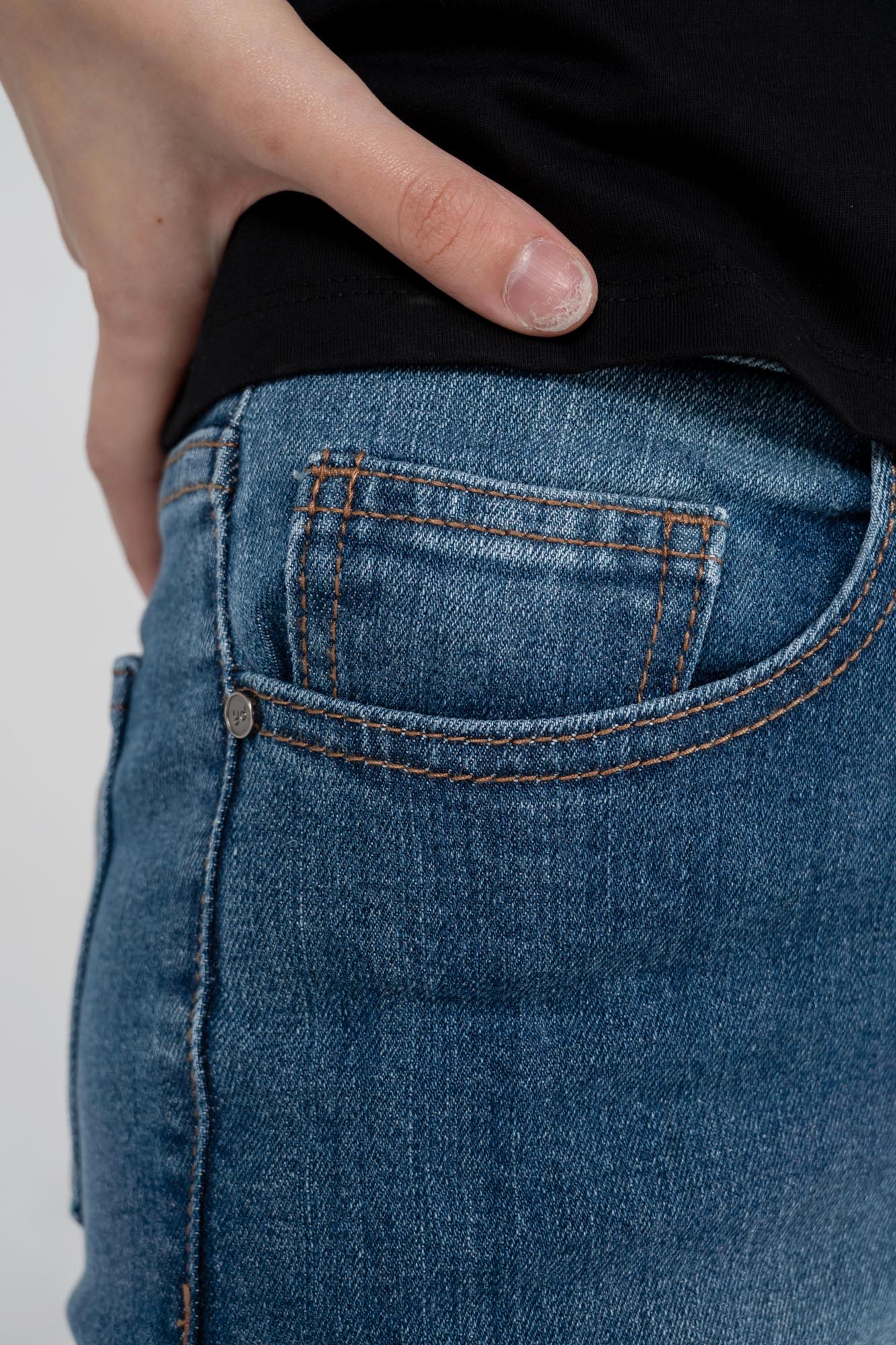 Quần jeans nữ YODY boyfriend tôn dáng co giãn chất giữ form QJN4014