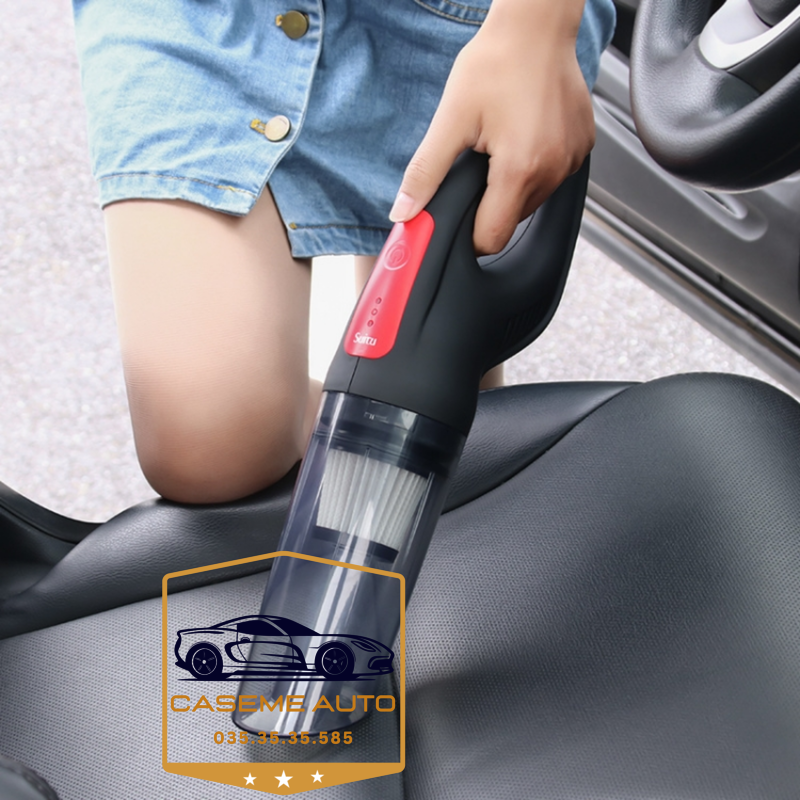 Máy Hút Bụi Không Dây Cầm Tay Trên Ô Tô - Lực Hút Mạnh - Công Suất 120w - Pin Sạc Tích Điện - Hàng Nhập Khẩu