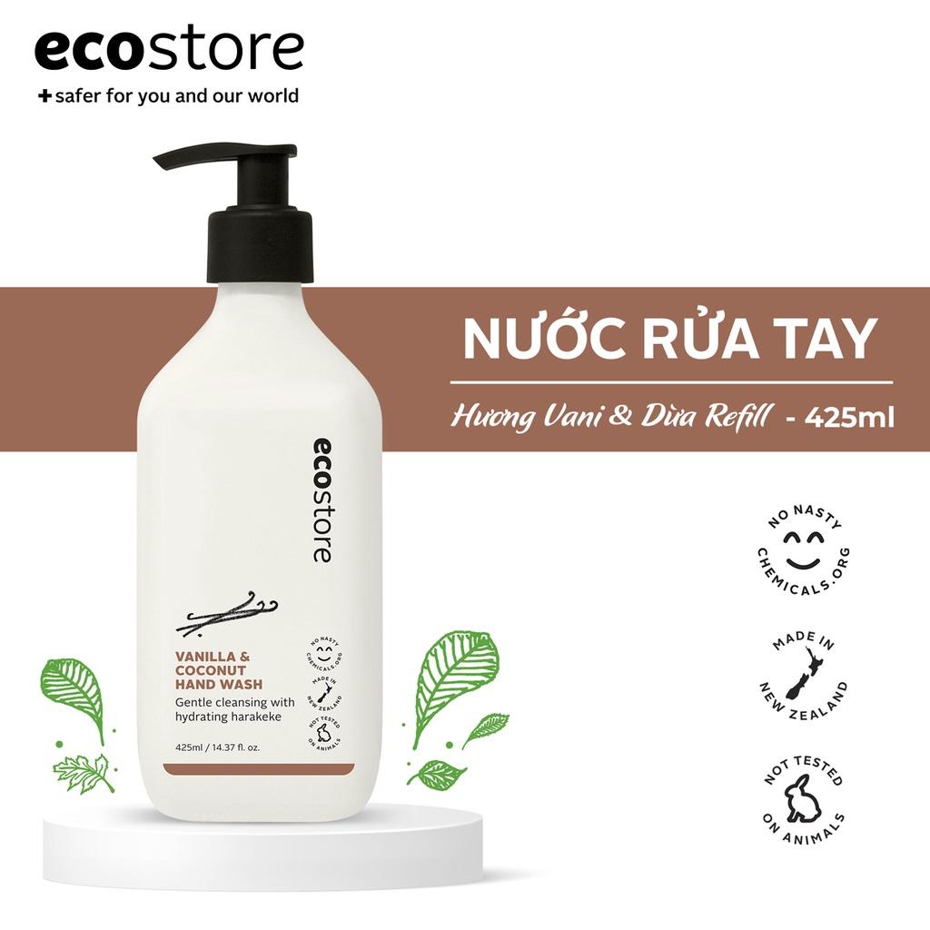 Ecostore Nước rửa tay hương vani và dừa gốc thực vật 425ml (Vanilla &amp;amp; Coconut Hand Wash