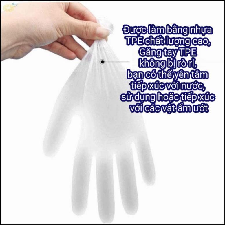 Hộp găng tay TPE mới siêu dai Glove HỘP TÍM 100 đôi