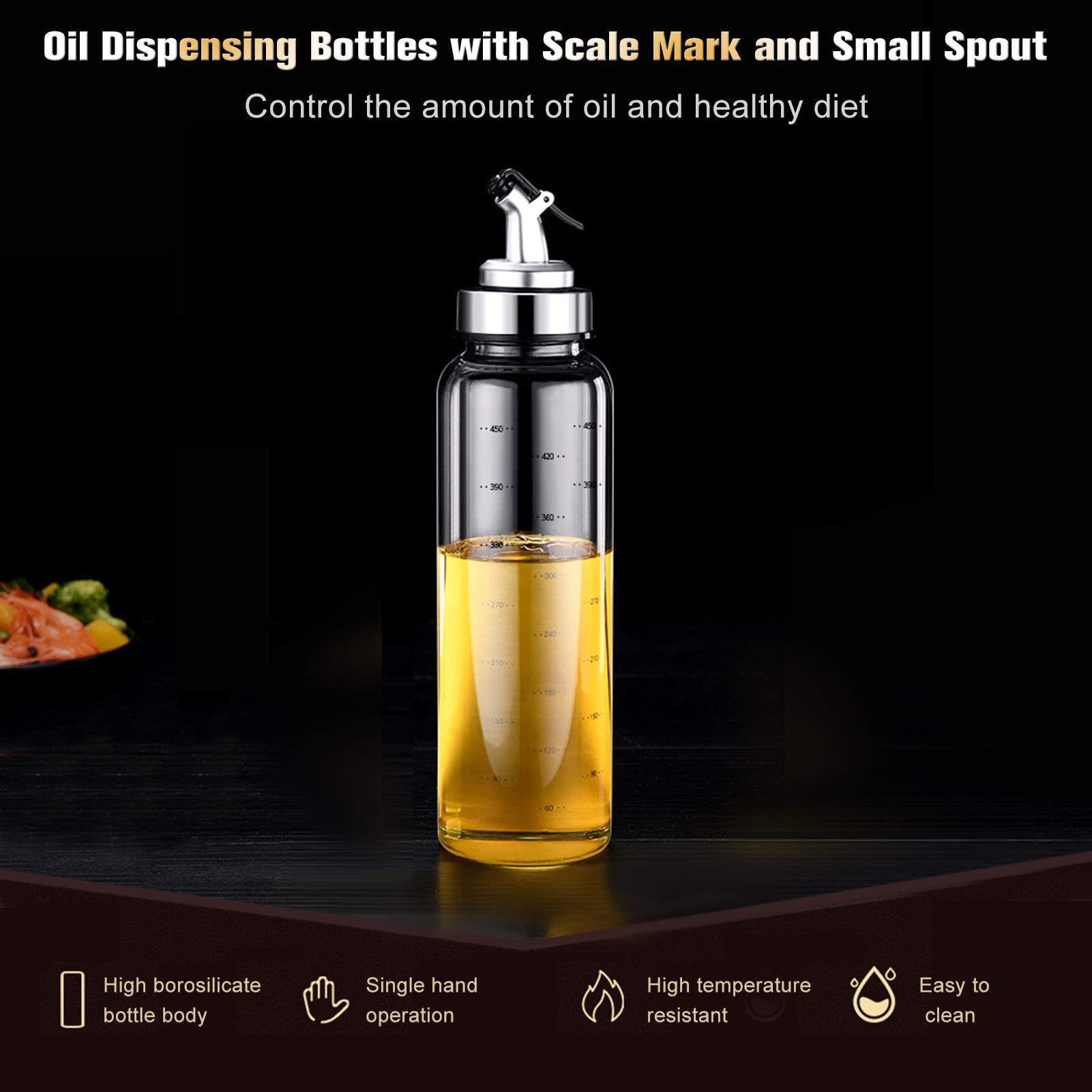Chai đựng dầu ăn, dầu ô liu, dấm,... dung tích 450ml