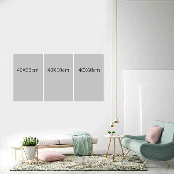 Bộ 3 Tranh Treo Tường Hoa Lá W267