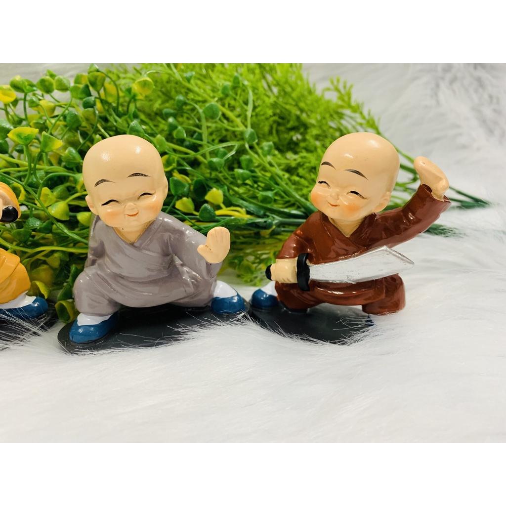 Bộ 4 Tượng chú tiễu múa võ múa đao