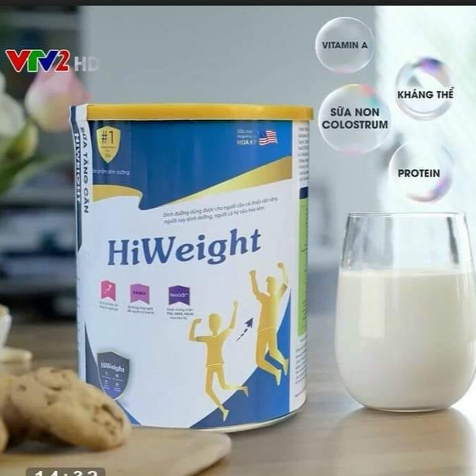 [Combo 2 Lon 650g] Hi Weight Sữa Tăng Cân Cho Người Gầy, Hỗ Trợ Tiêu Hóa, Cải Thiện Biếng Ăn, Bổ Sung Dinh Dưỡng, Cải Thiện Cân Nặng