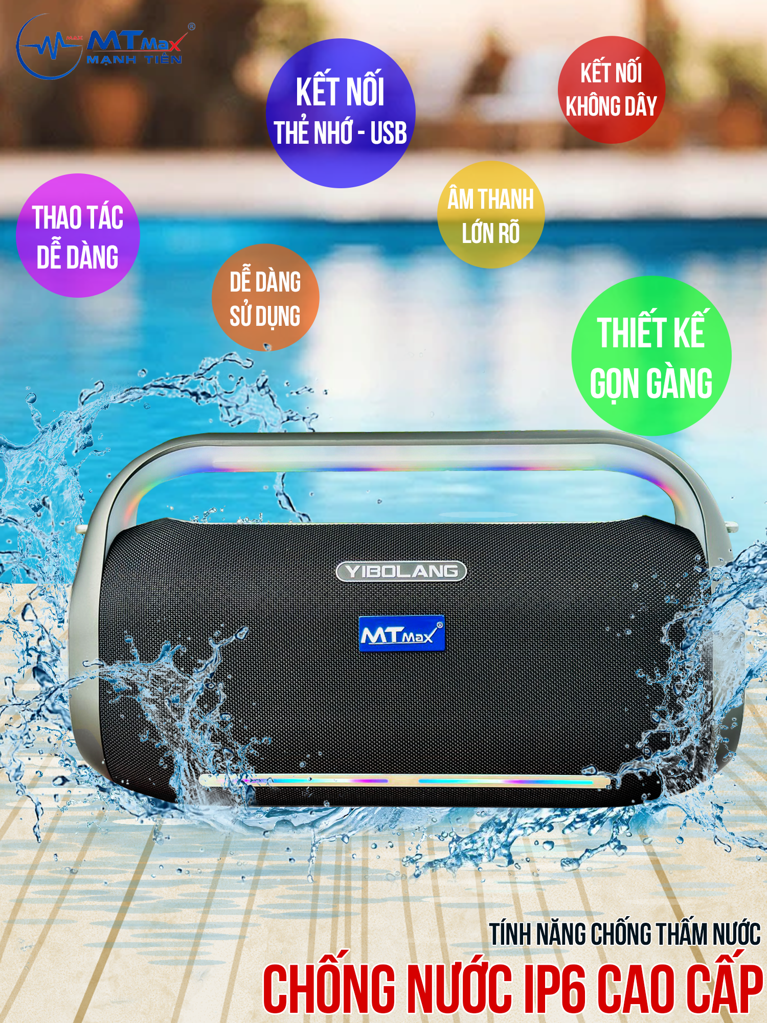 HÀNG CHÍNH HÃNG | Loa Xách Tay YIBOLANG F4 Pro - Công Suất 300W, 1 Bass 20 Trung Treble, Âm Thanh Đánh Cực Khủng, Nghe Siêu Hay, Tặng Kèm 2 Micro Không Dây Và Phụ Kiện Dây Đeo Chéo