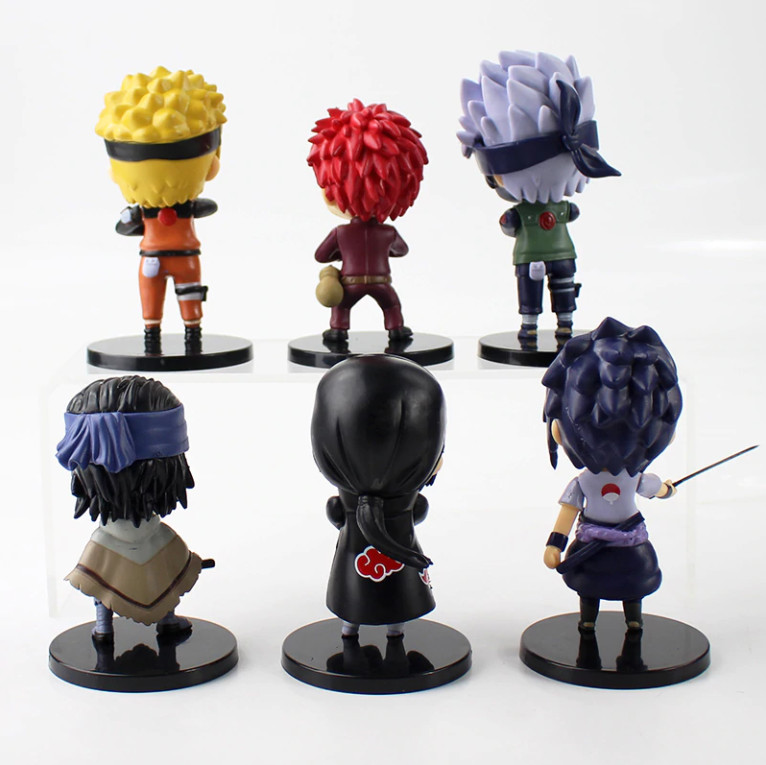 Bộ 06 Mô Hình Nhân Vật Naruto Cao 8-10cm