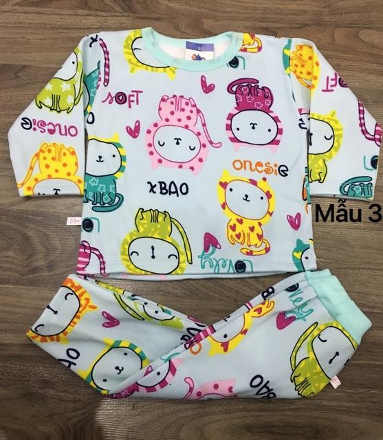 Bộ dài tay nỉ bông cho bé