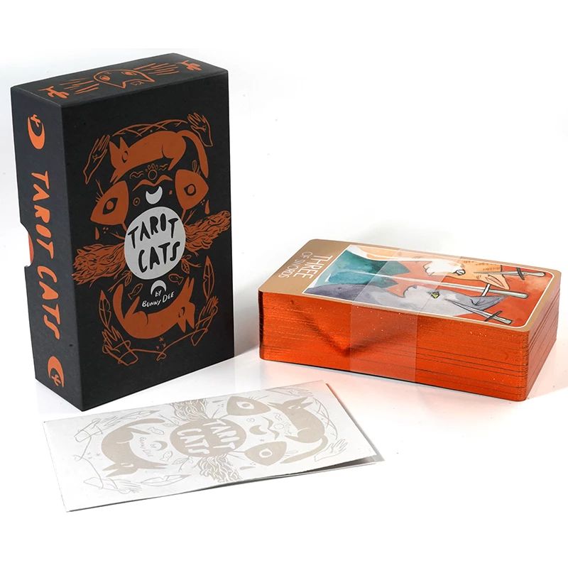 Bộ Bài Tarot Cats - Bài Bói Tarot Mèo Thẻ Mạ Cao Cấp