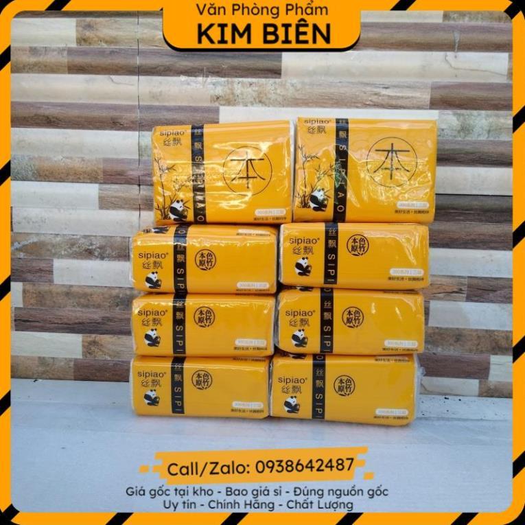 ️sỉ vpp,sẵn hàng️ Giấy ăn gấu trúc, giấy ăn Sipiao siêu dai gói 300 tờ - VPP Kim Biên