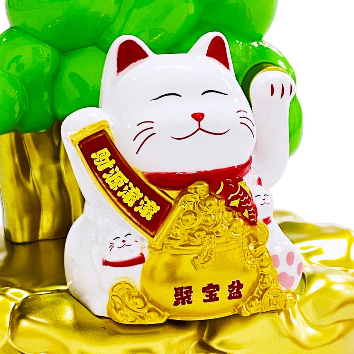 Tượng Mèo Thần Tài Vẩy Tay - Trang Trí Tết - JS901/02/05 - Mẫu 2