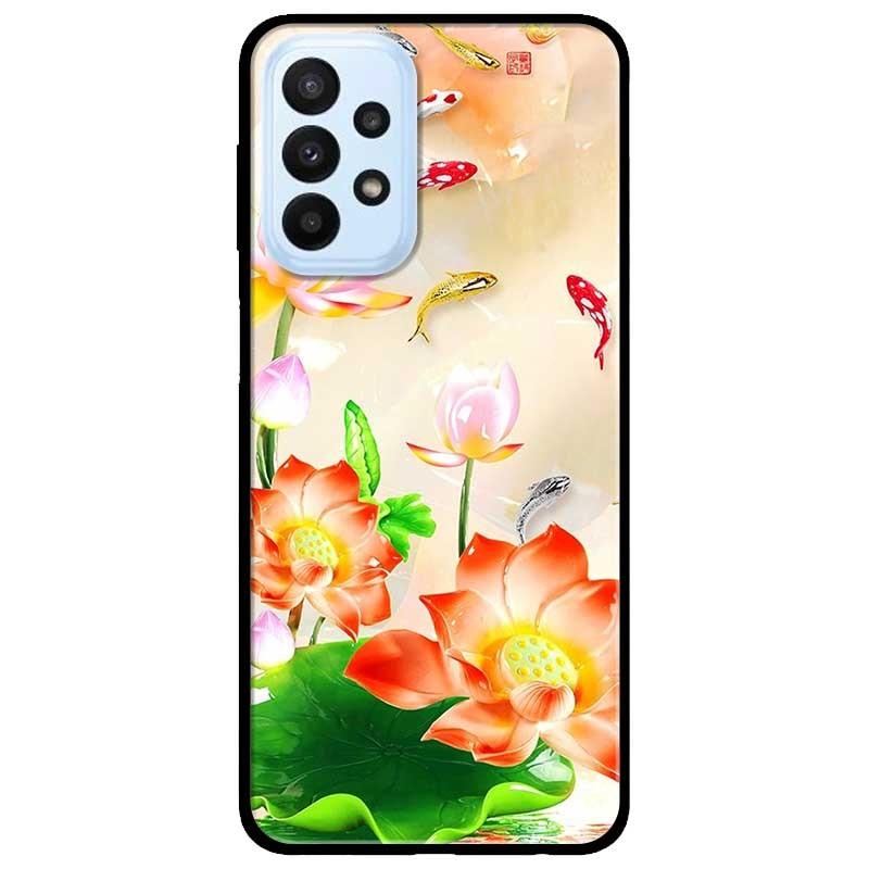 Ốp lưng dành cho Samsung A23 4G - A53 5G - A73 5G - Sen Đỏ Và Koi