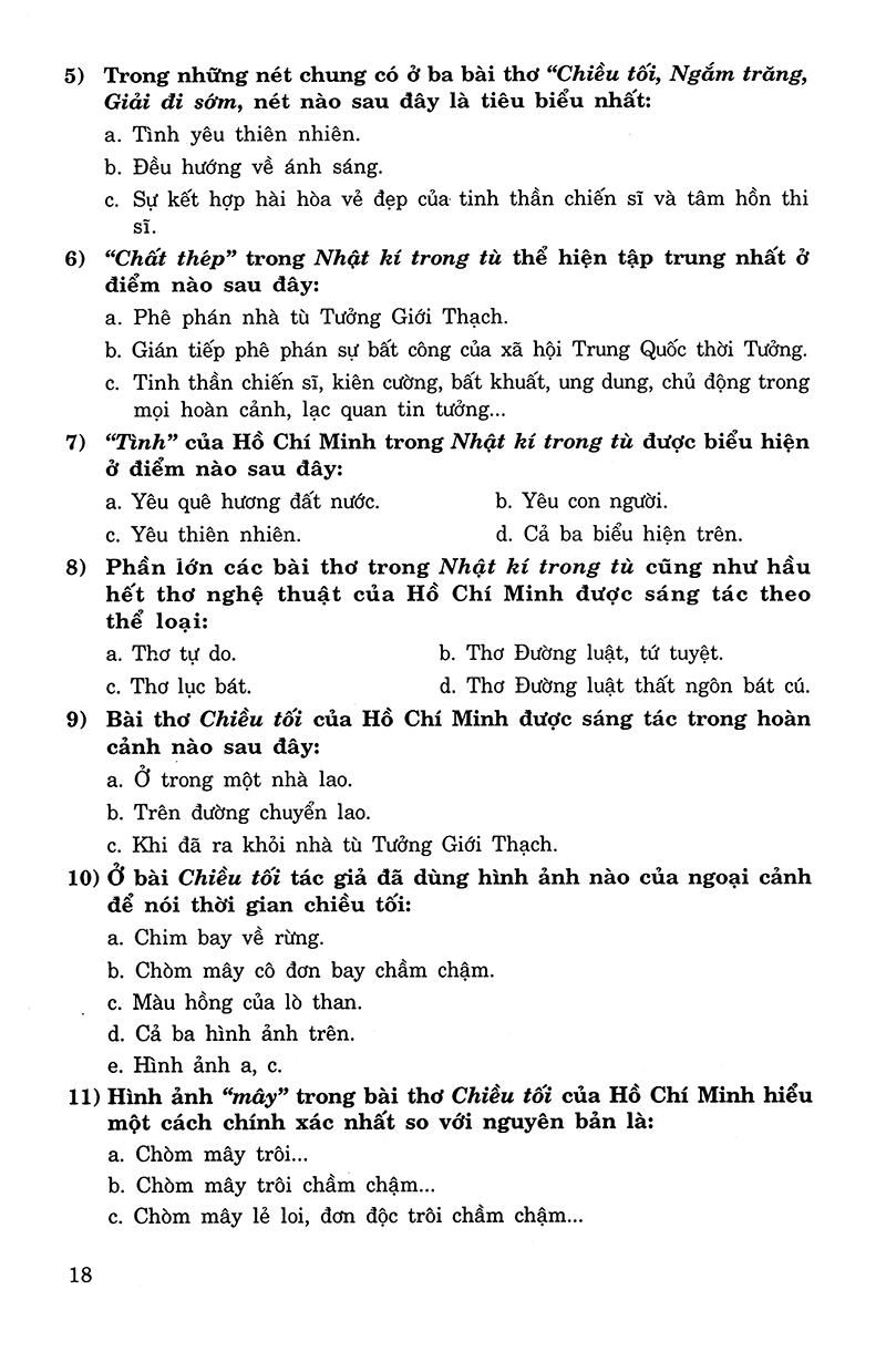 Sách Ôn Tập Luyện Thi Trắc Nghiệm THPTQG 2019 - Môn Văn