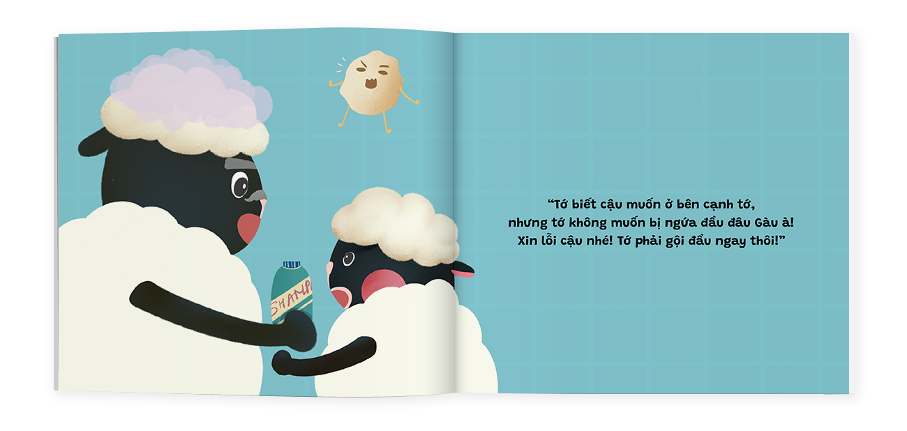 Sách Ehon Kỹ Năng Sống Để Con Yêu Tự Lập - Cùng Gội Đầu Nào