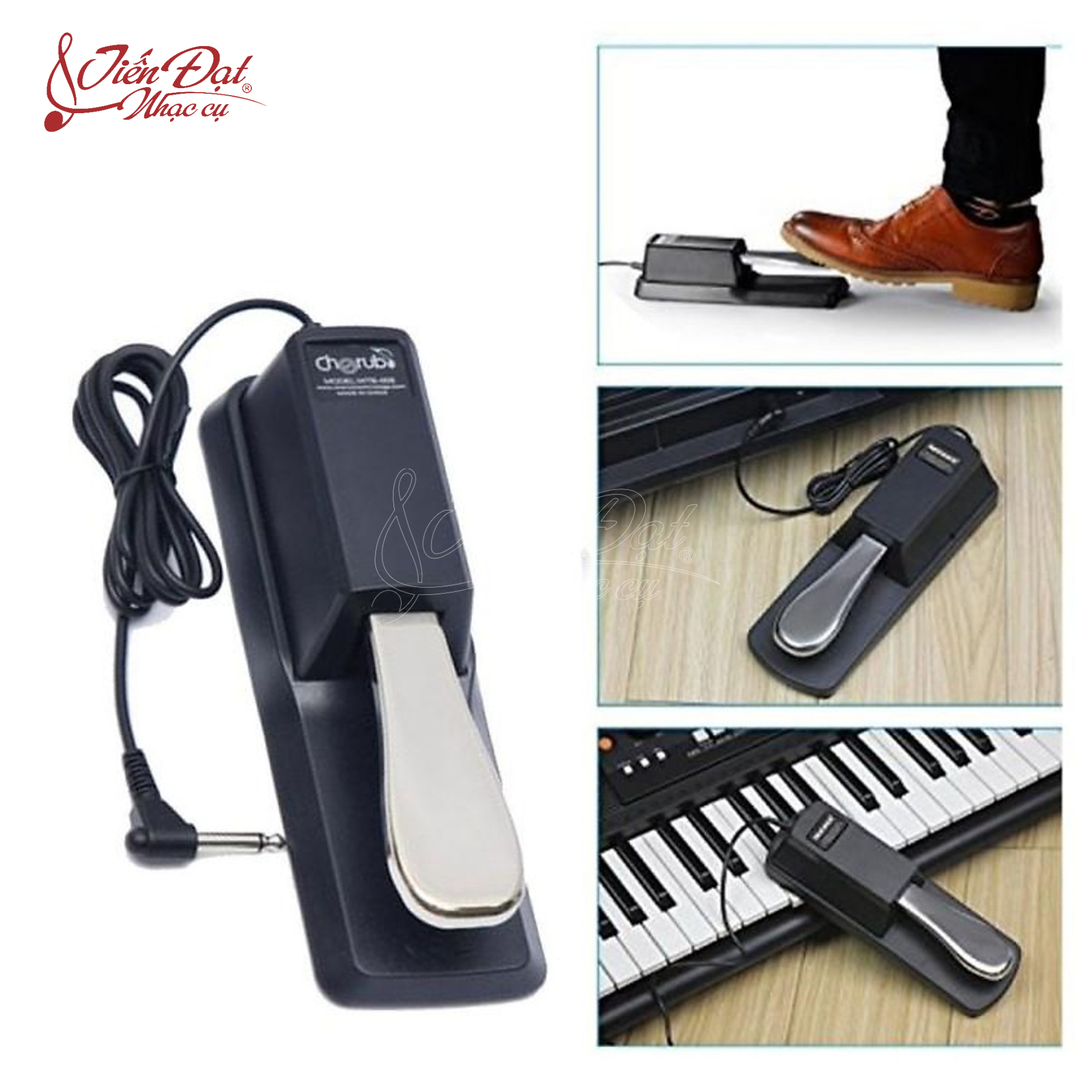 Bàn Đạp Tạo Tiếng Vang Pedal Sustain Cho Đàn Organ, Piano Điện Cherub WTB-005