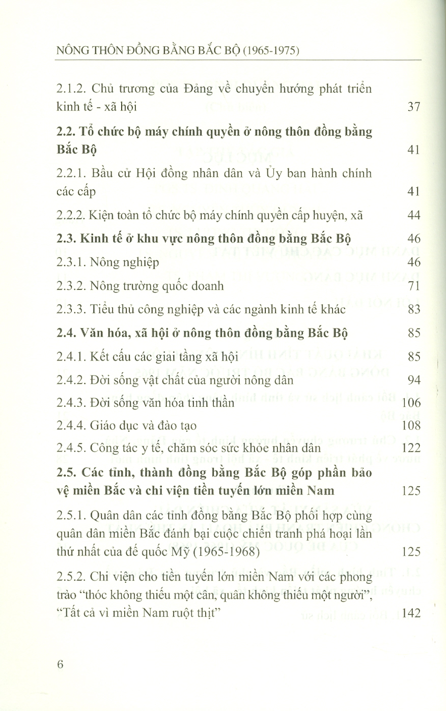 NÔNG THÔN ĐỒNG BẰNG BẮC BỘ (1965 - 1975) (Sách chuyên khảo)