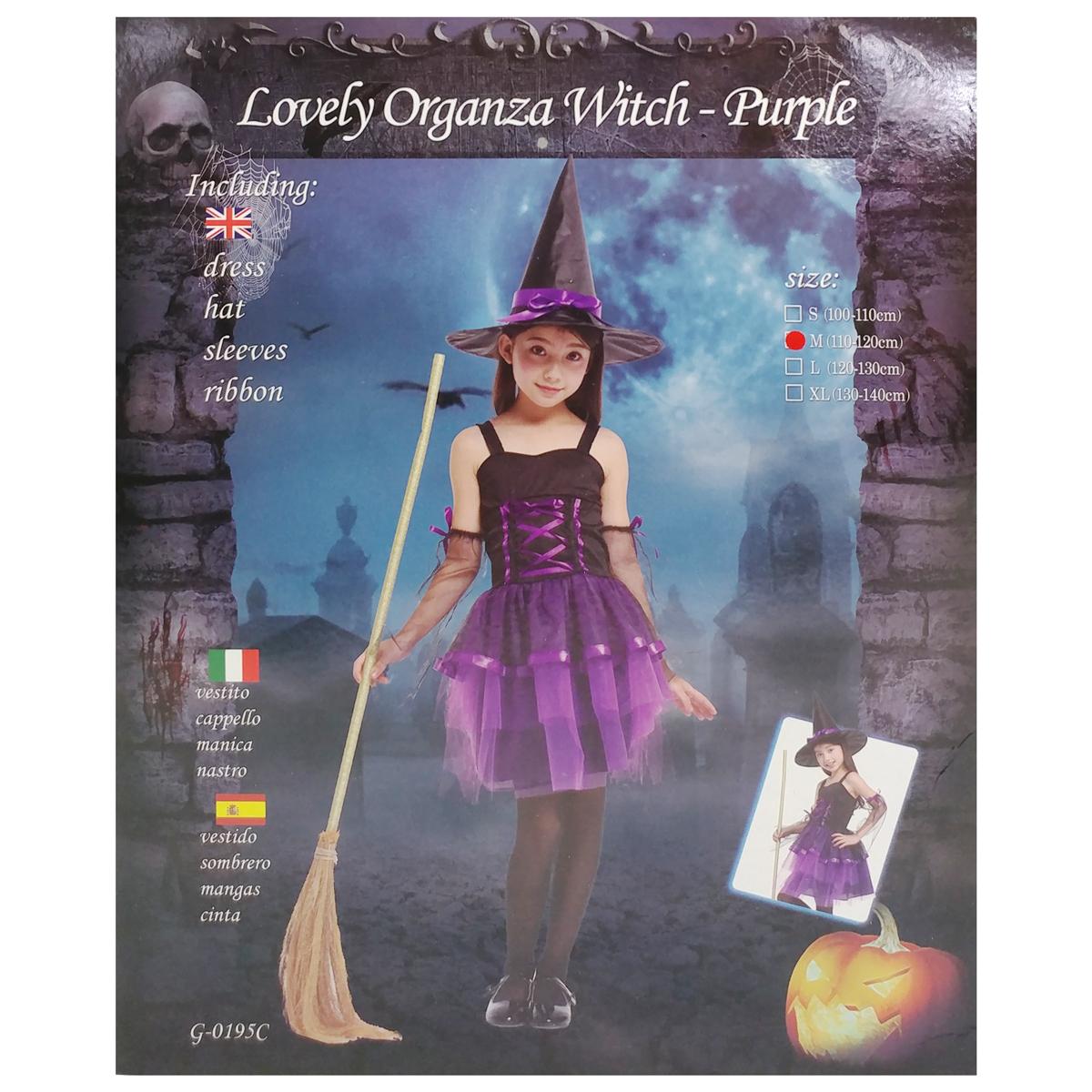 Bộ Váy Phù Thủy Hóa Trang Halloween Bé Gái - Size M - Nuan Nuan G0195C