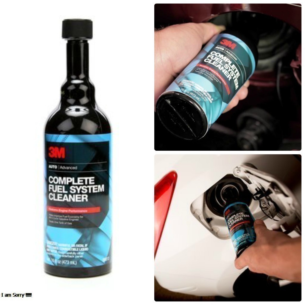 Dung dịch làm sạch bình xăng xe hơi 3M complete fuel system cleaner 08813 (473ml)