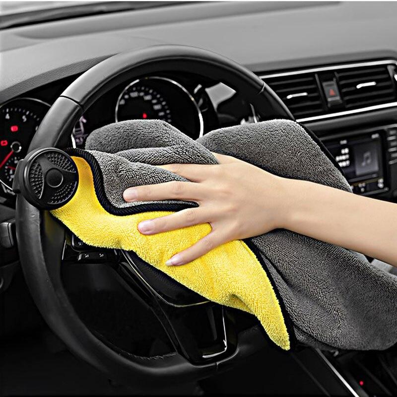 Khăn lau ô tô sợi nhỏ Vải sử dụng khô ướt