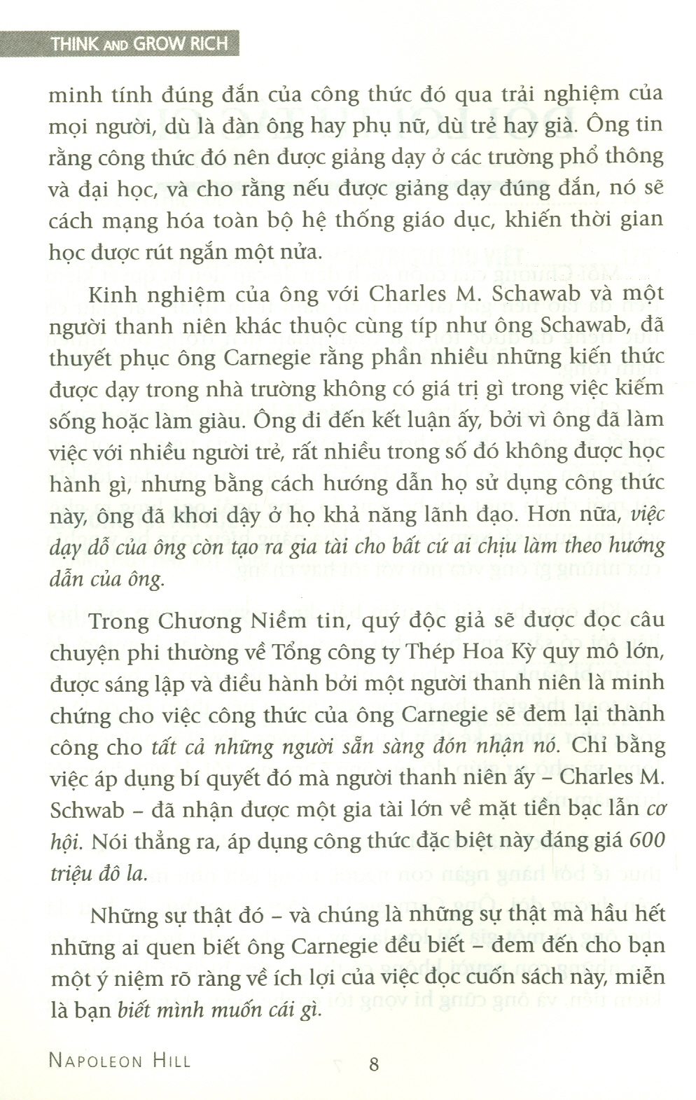 THINK AND GROW RICH - Nghĩ Giàu &amp; Làm Giàu (13 Nguyên Tắc Nghĩ Giàu Và Làm Giàu)