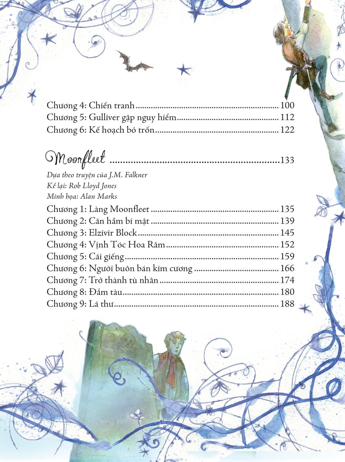 Sách - Illustrated Classics - Những Cuộc Phiêu Lưu Kỳ Thú - Robin Hood, Gulliver Du Ký, Moonfleet