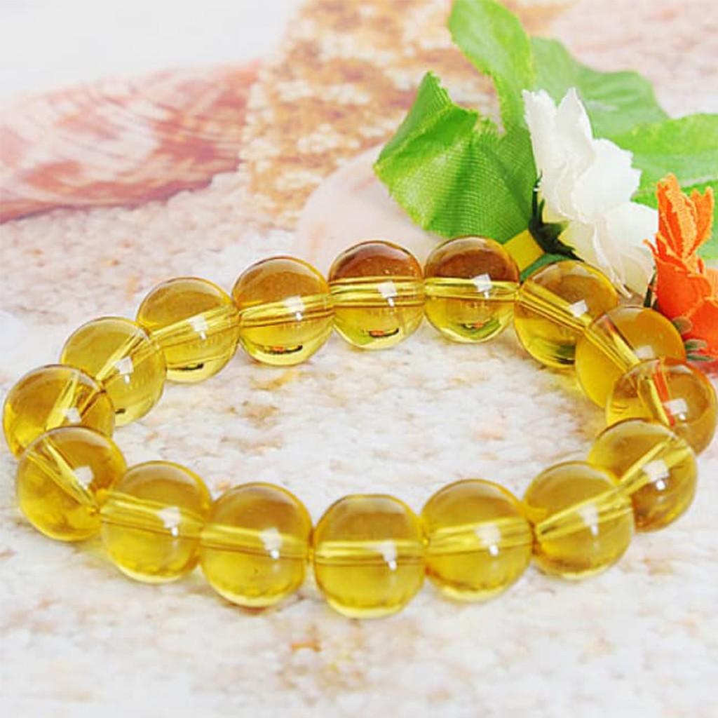 Vòng tay đá. Thach Anh Vàng chất lượng 5A