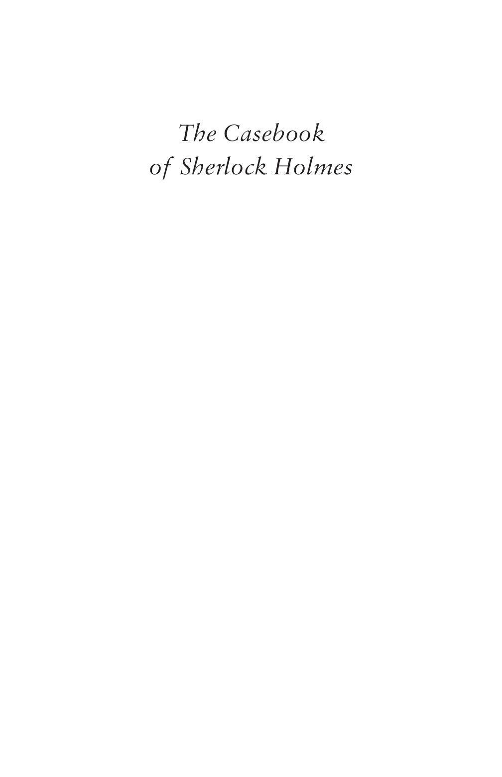 The Casebook Of Sherlock Holmes (Alma Junior Classics)