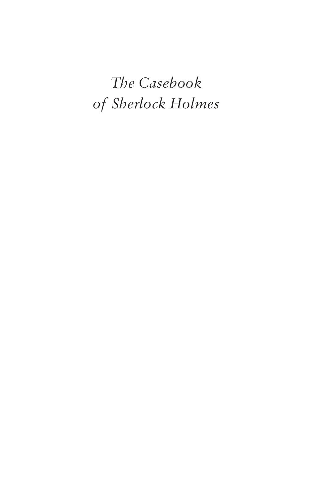 The Casebook Of Sherlock Holmes (Alma Junior Classics)