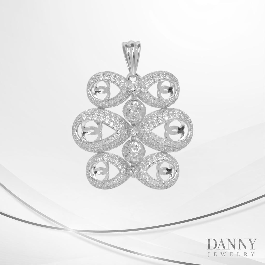 Mặt Dây Chuyền Nữ Bạc 925 Danny Jewelry Xi Bạch Kim Đính Đá CZ DI4GZ013