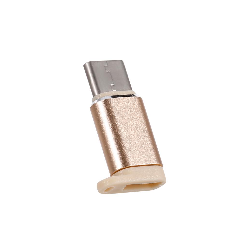 USB 3.1 Type-C Adapter Micro USB Female to Type-C Male OTG Adapter Converter Plug and Play OTG Connector Gold