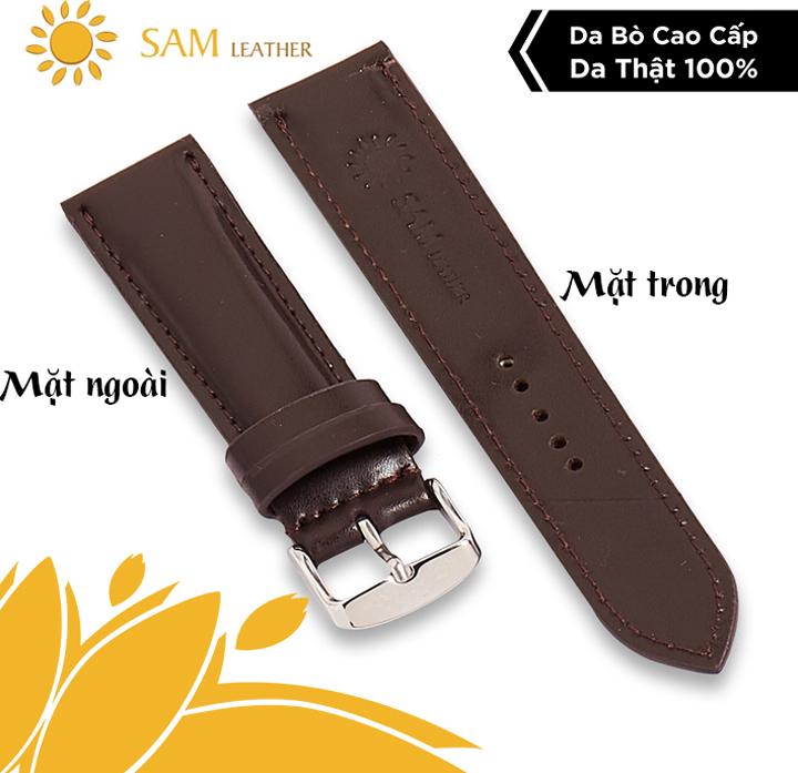 Dây Da Đồng Hồ Da Bò SAM Leather SAM010NW