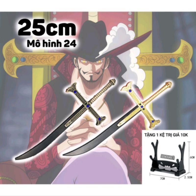 (THÉP ĐẶC) Mô hình kiếm Yoru của Mihawk Anime Figure trong Onepiece