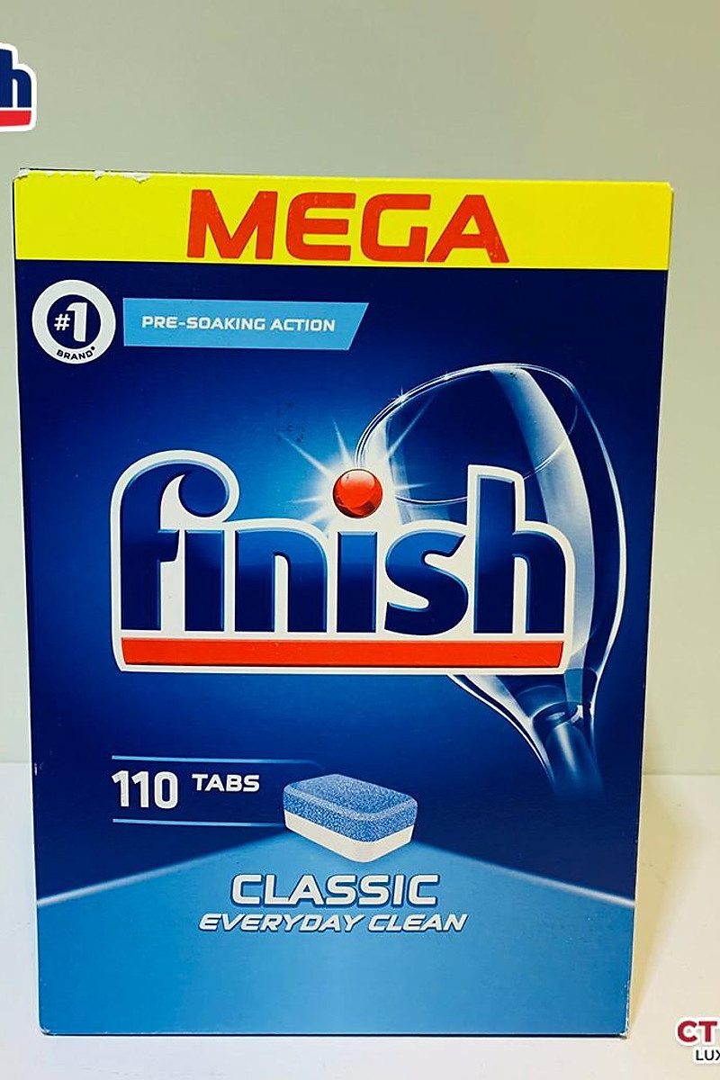 Combo viên rửa Bát - Ly Finish 110 viên - Đức + Tặng viên Finish Nhật