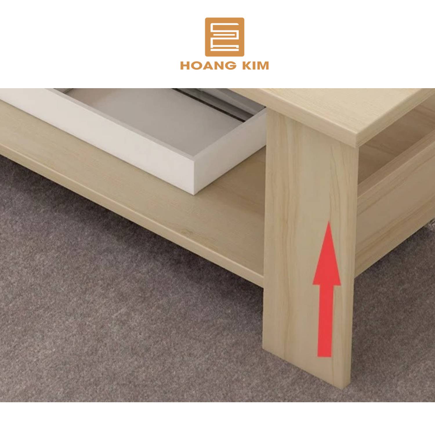 Bàn ngồi bệt Decor Hoàng Kim, bàn gỗ công nghiệp, bàn trà sofa