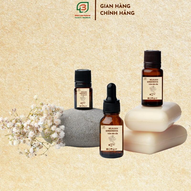 Tinh dầu tràm năm gân nguyên chất giữ ấm cho bé, kháng khuẩn, đuổi muỗi Bình Lam Natural 20ml