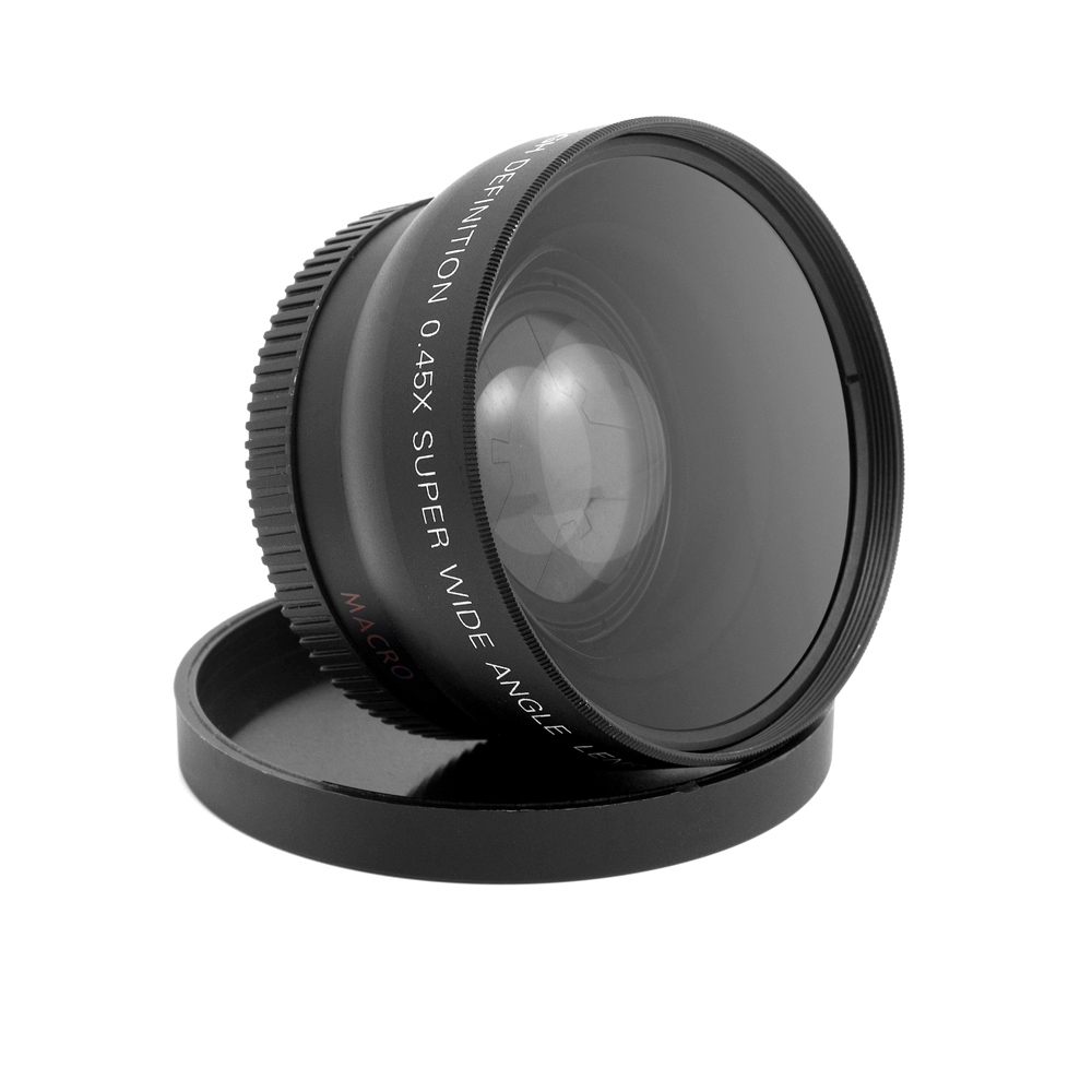 Ống kính góc rộng HD 52MM 0,45x, ống kính macro cho máy ảnh DSLR Canon Nikon Sony Pentax 52MM