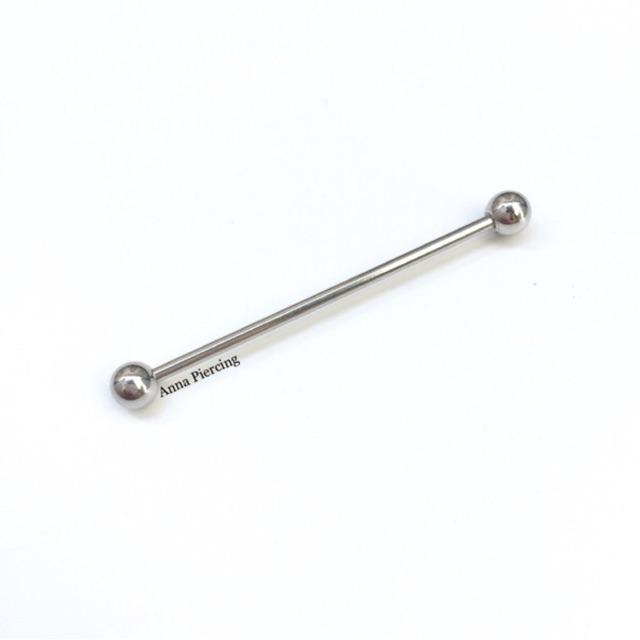 1 chiếc khuyên industrial thanh ngang bằng thép y tế xỏ khuyên piercing - XUÂN SHOP