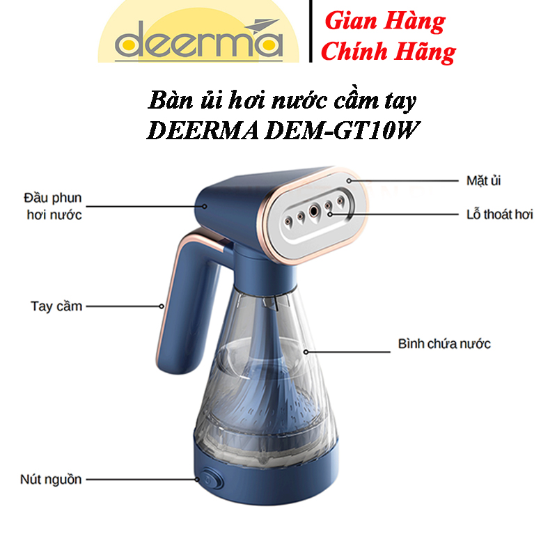 Bàn ủi hơi nước cầm tay chính hãng Deerma DEM-GT10W - Hàng nhập khẩu