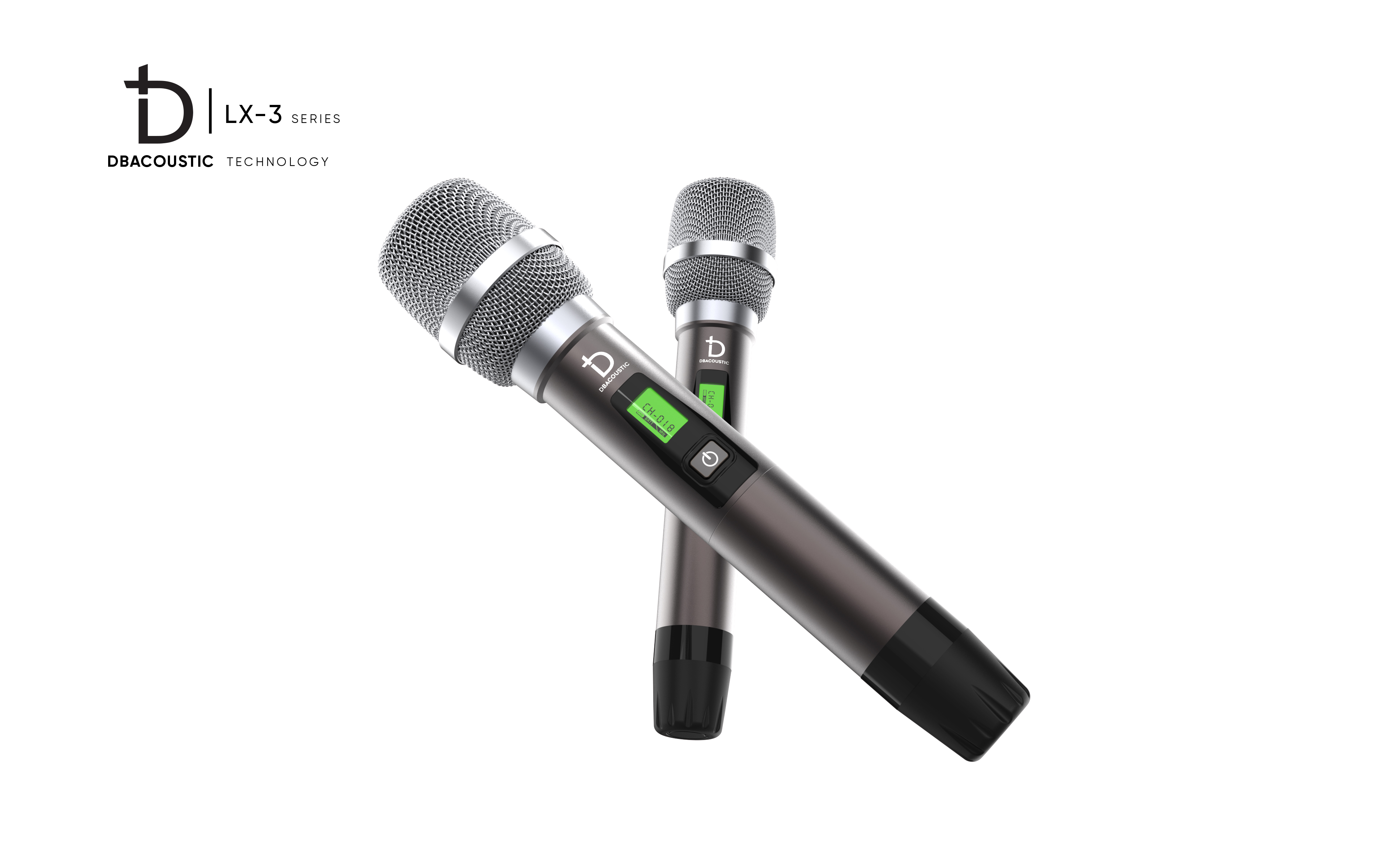 mic không day dBacoustic LX-M3, mic có khả năng thu sóng xa 40m, chống hú và hỗ trợ chức năng tự ngắt cùng cảm biến gia tốc, hàng chính hãng