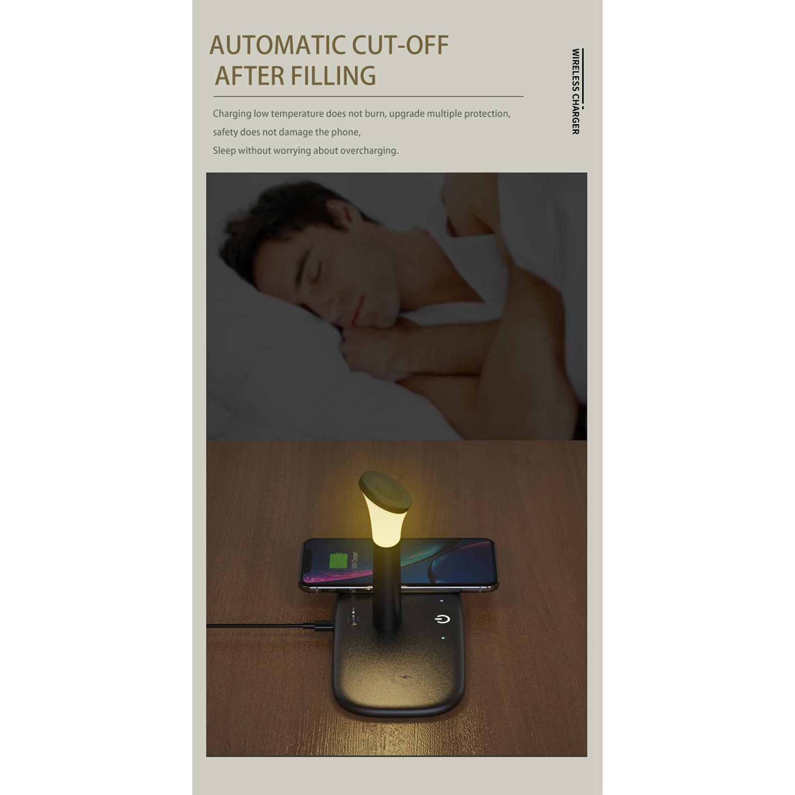 Wireless Pad Charger Dock for   6/5/4/3/2  Black