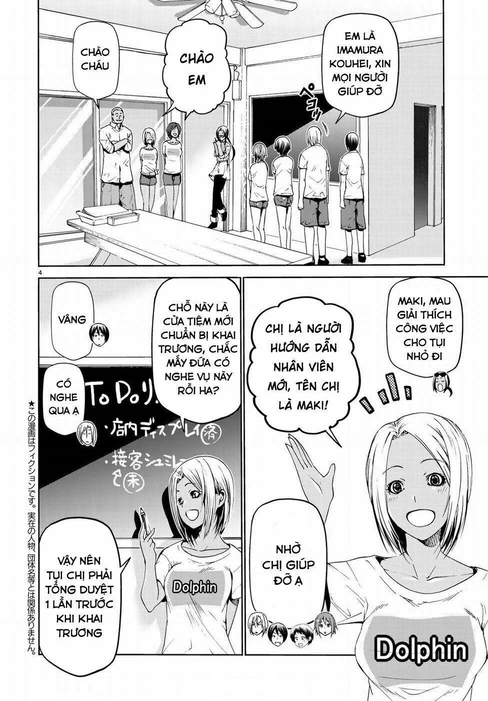 cô gái thích lặn - grand blue chapter 51 4
