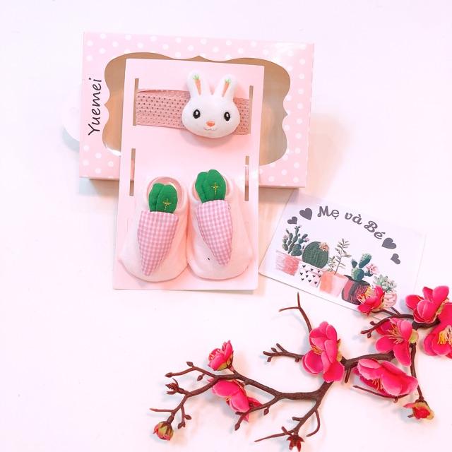Set tất thú + băng đô sơ sinh