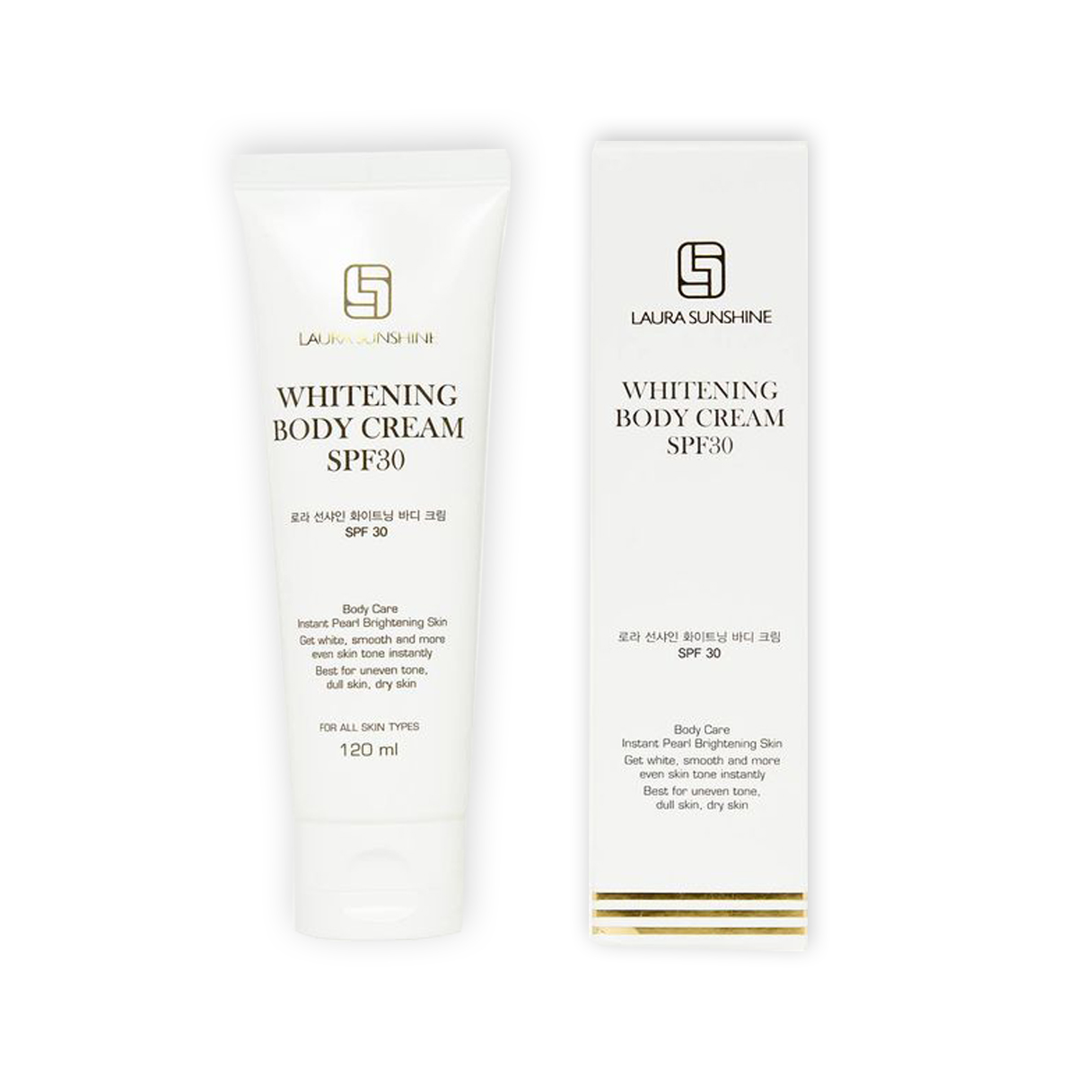 Kem Dưỡng Trắng Toàn Thân Trắng Sáng Tức Thì Laura Sunshine Whitening Trắng Không Tì Vết